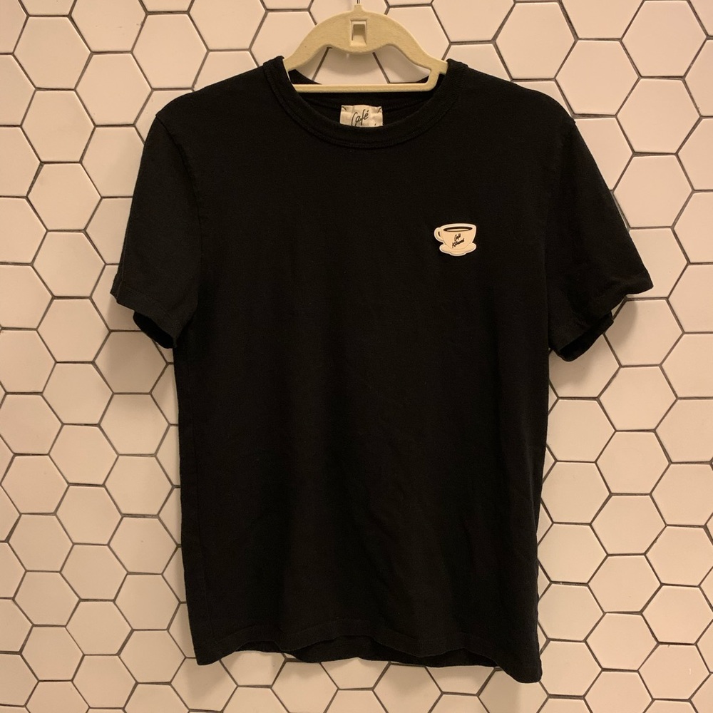 Black Cafe Kitsune T-Shirt XS